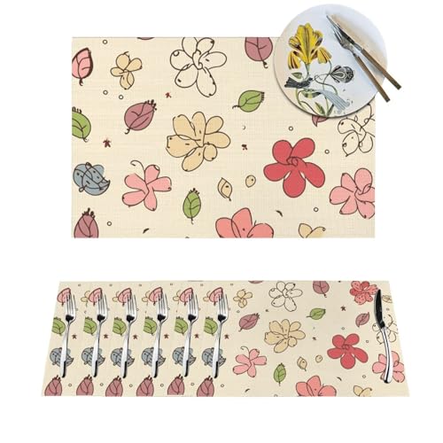 Sets de table antidérapants pour salle à manger lavables et durables - 2