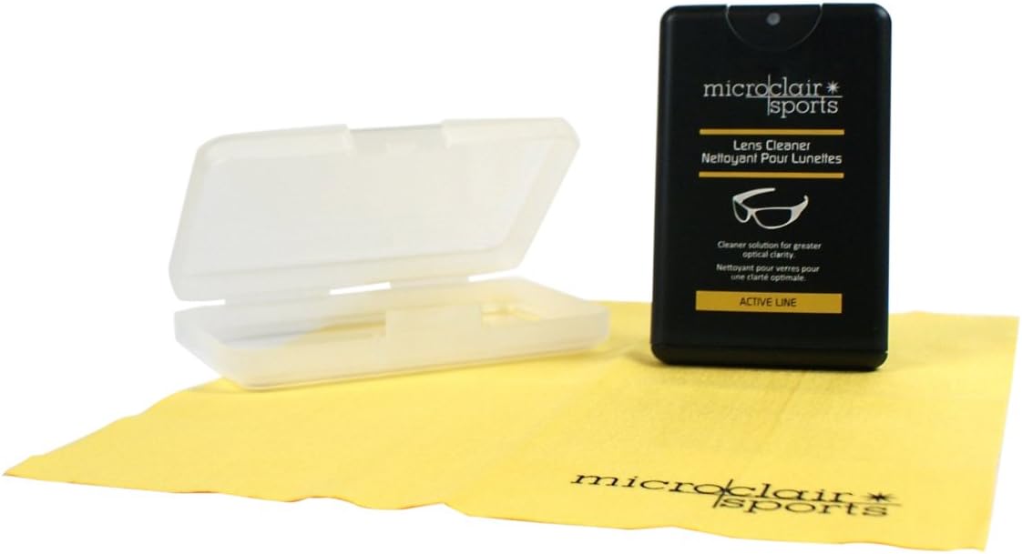 Active Set Lens Cleaner with Premium Microfiber Cleaning Cloth in Carry Case for All Eyeglass Lenses and Optics, 0.7 fl. oz./20ml