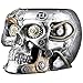 Produktbild GILDE Übertopf Steampunk Skull Planter - Kunstharz - Höhe 14cm x Breite 18cm - Silber - Antikfinish - Zahnrädermotiv - Totenschädel