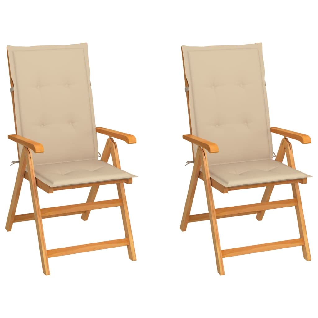 Chaise de jardin pliante en teck pour aménager votre balcon ou terrasse cet été