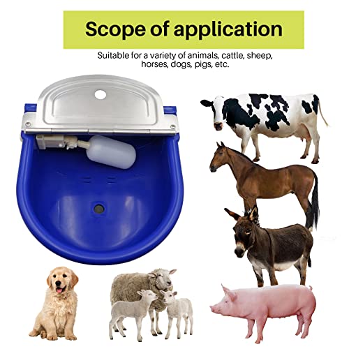 Automatic Waterer Bowl Large Horse Waterer with Float Valve and Drain Plug Automatic Water Feeder Dispenser Bowl for… - Image 7