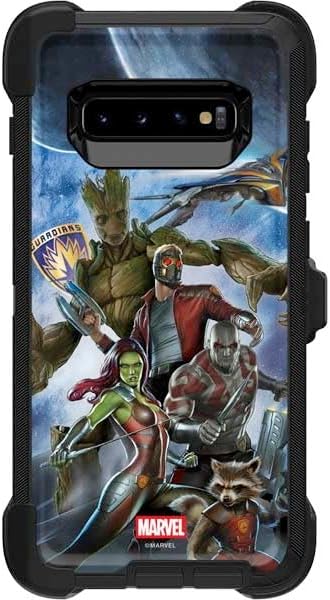 Skinit Decal Phone Skin Compatible with OtterBox Defender Galaxy S10 Plus - Officially Licensed Marvel Guardians of The Galaxy Hero Squad Design