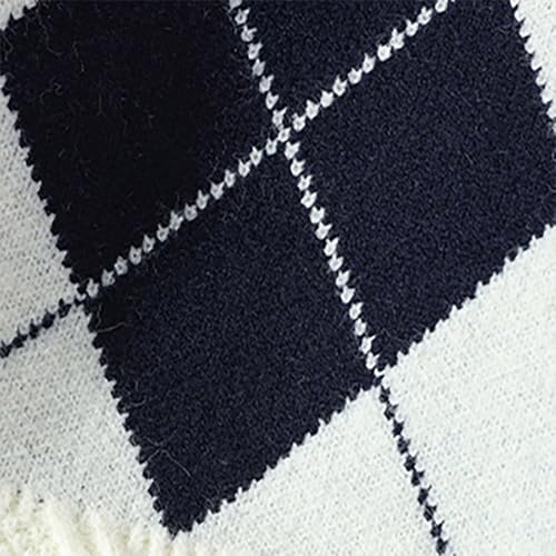 Men's Patchwork Color Block Knit Pullover Sweater Crew Neck Sweater Long Sleeve Thick Winter Warm Top3