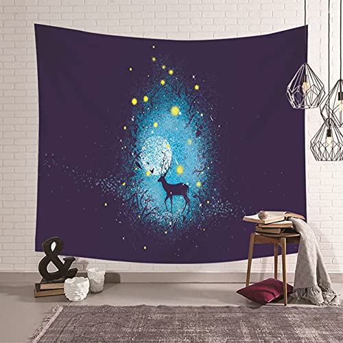Tapiz de pared de alce KnSam para crear un ambiente nórdico y relajante en tu dormitorio