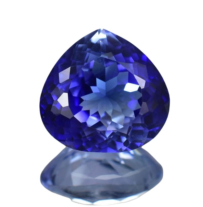 Saphir bleu en cœur de 18mm, la gemme idéale pour déclarer votre amour