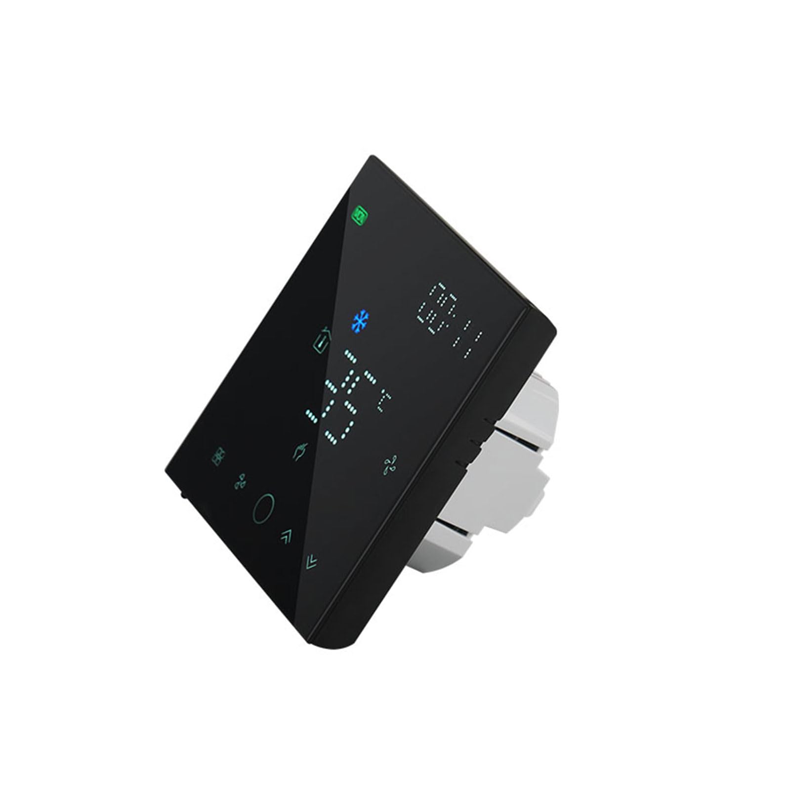 SIXRUN Termostato Intelligente, Termostato, Wireless 4 Pollici Touchscreen per Oltre 40 Marchi AC con Gateway Integrato per il Controllo Climatico della Casa Intelligente (BLACK)
