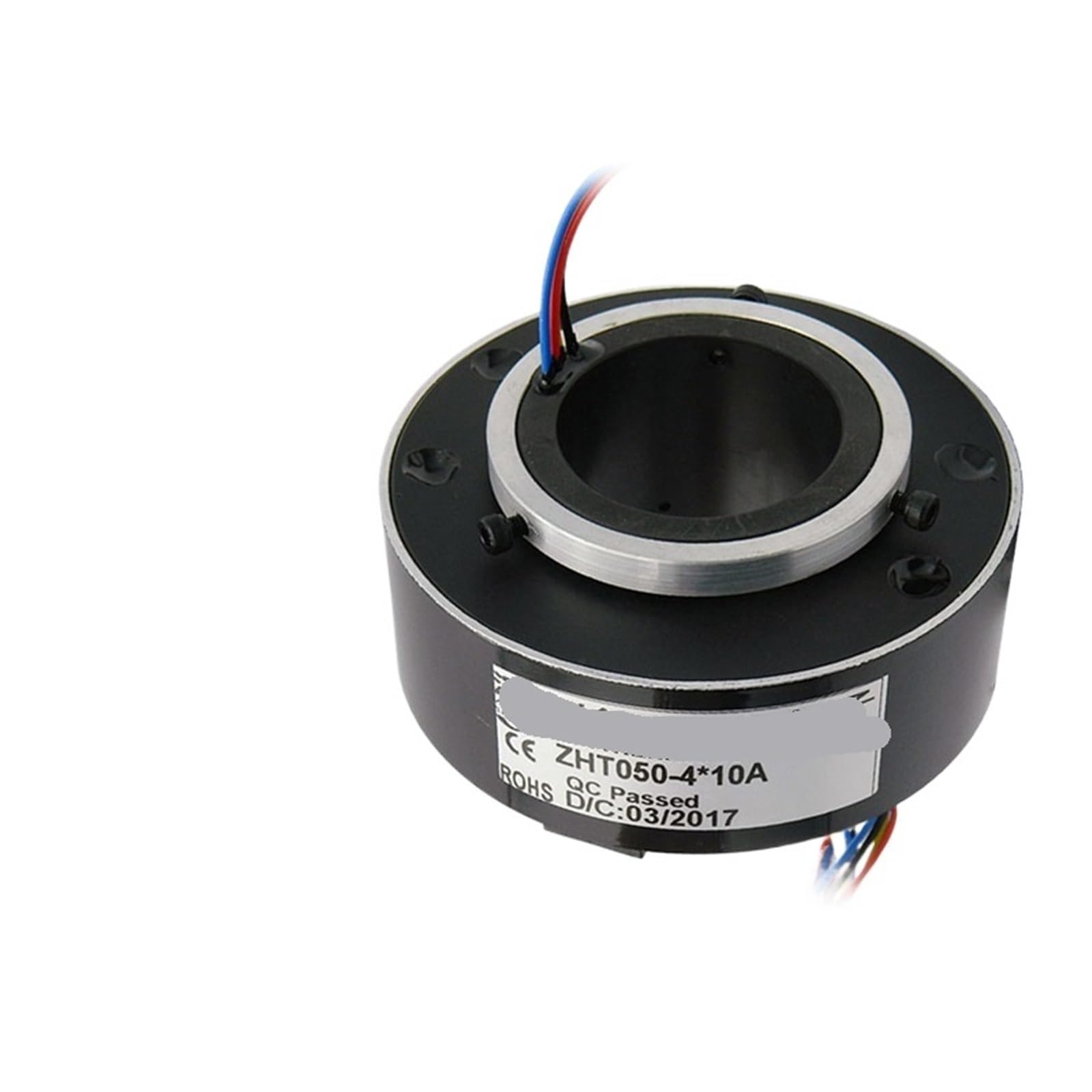 Bague collectrice 360 degrés ZHT050-4 à transmission fluide et continue 10A