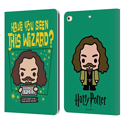 Head Case Designs Officially Licensed Harry Potter Sirius Black Deathly Hallows I Leather Wallet Case Compatible with Apple iPad 9.7 2017 / iPad 9.7 2018
