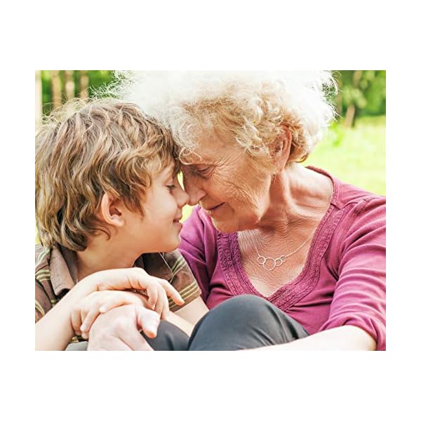 EFYTAL-Generations-Necklace-for-Great-Grandma-Sterling-Silver-Four-Circle-gift-4-Great-Grandmother-Jewelry EFYTAL Great Grandma Gifts, 925 Sterling Silver 4 Circles Necklace, Gifts for Great Grandma, Four Generation Necklaces for Women, Great Grandparents Gifts