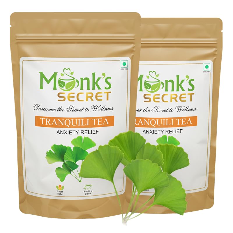 MONK'S SECRET TRANQUILLI Herbal Tea |Caffeine Free Tea | (Pack Of 2)