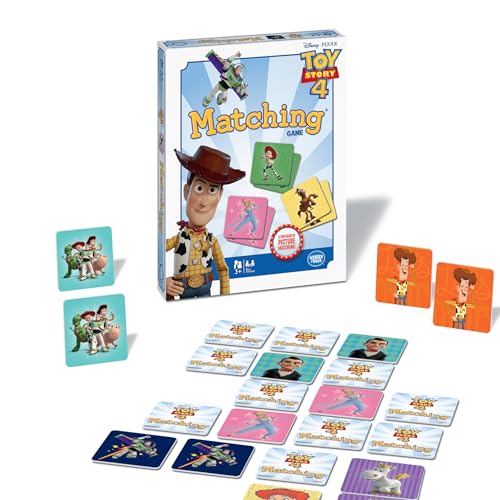 Wonder Forge Toy Story 4 Matching Game | Build Focus and Memory with Woody, Buzz, and Beloved Pixar Characters | Fun and Engaging Activity for Kids...