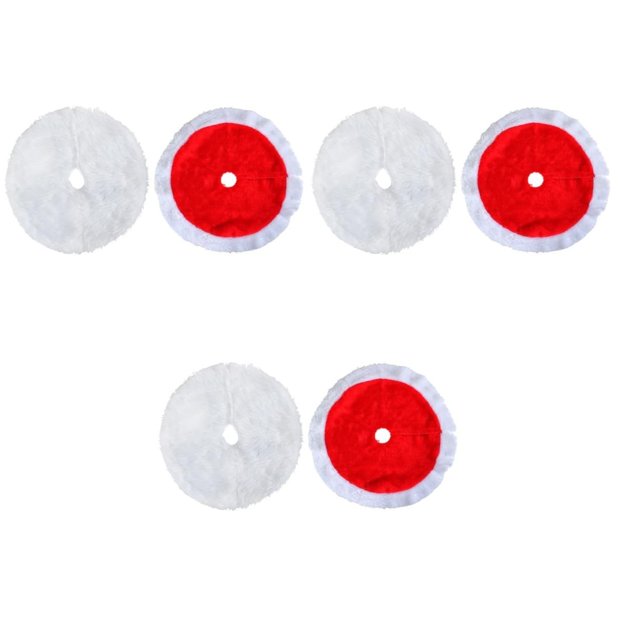 Zerodeko 3 Set Tappeto Inferiore Dell'albero Di Natale Decorare Decorazione Da Tavolo Dell'albero Di Natale Christmas Party Copribase Albero Decorazioni Natalizie Stoffa 2 Pezzi*3