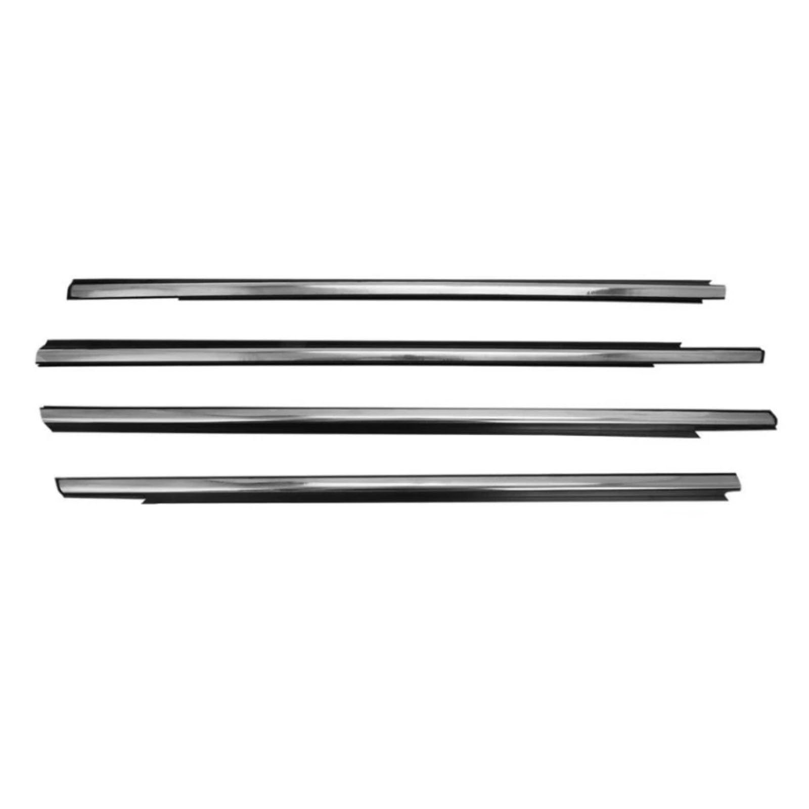 Glilar One Color Automotive Window Seals Compatible With C&Itroen For Elysee 2014-2016 4Pcs Car Outer Door Window Weatherstrip Seal Belt 822102S000