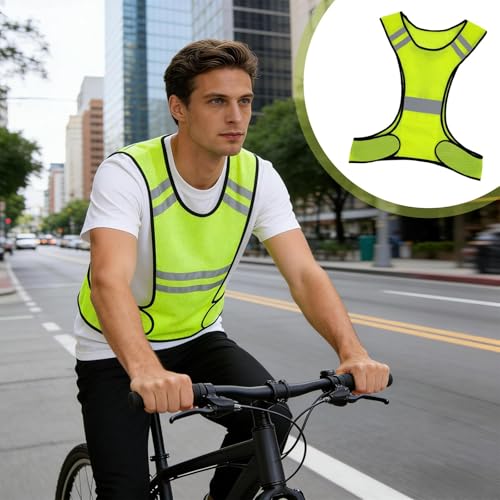 Zerabidpro Gilet Réfléchissant Haute Visibilité pour Hommes et Femmes - Veste de Sécurité Légère et Respirante pour Running, Vélo, Moto - Confort Optimal avec Poche pour Téléphone – vue 2