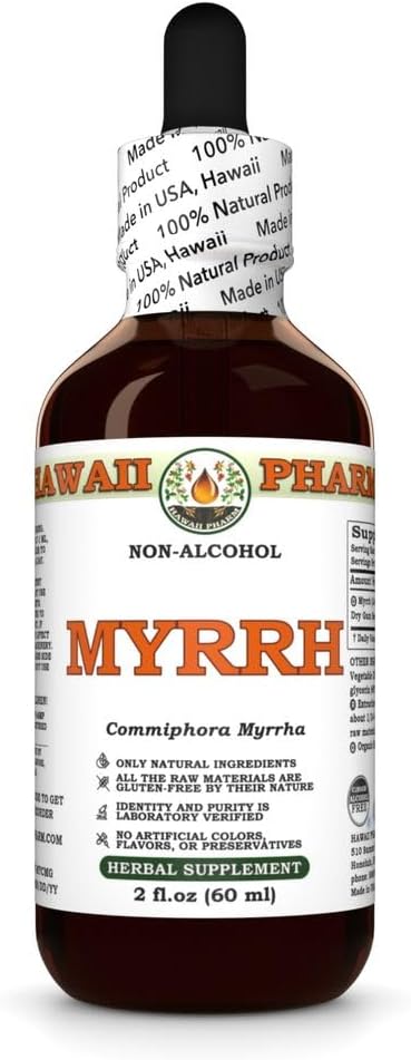 Hawaii Pharm Myrrh Resin Alcohol-Free Extract, 2 fl oz