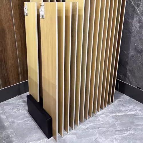 Soporte de exhibición inclinado independiente para azulejos y muestras de madera, uso comercial, ahorra espacio, perfecto para salas de exposición y entornos minoristas