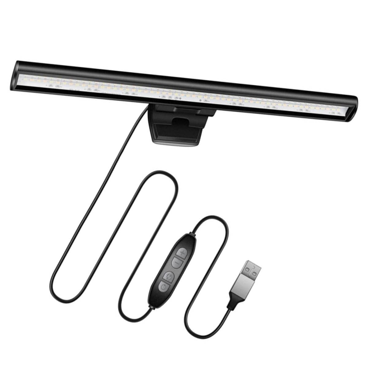 Yardenfun Hängende Bildschirmleuchte 26cm LED Monitorlampe Schwarz