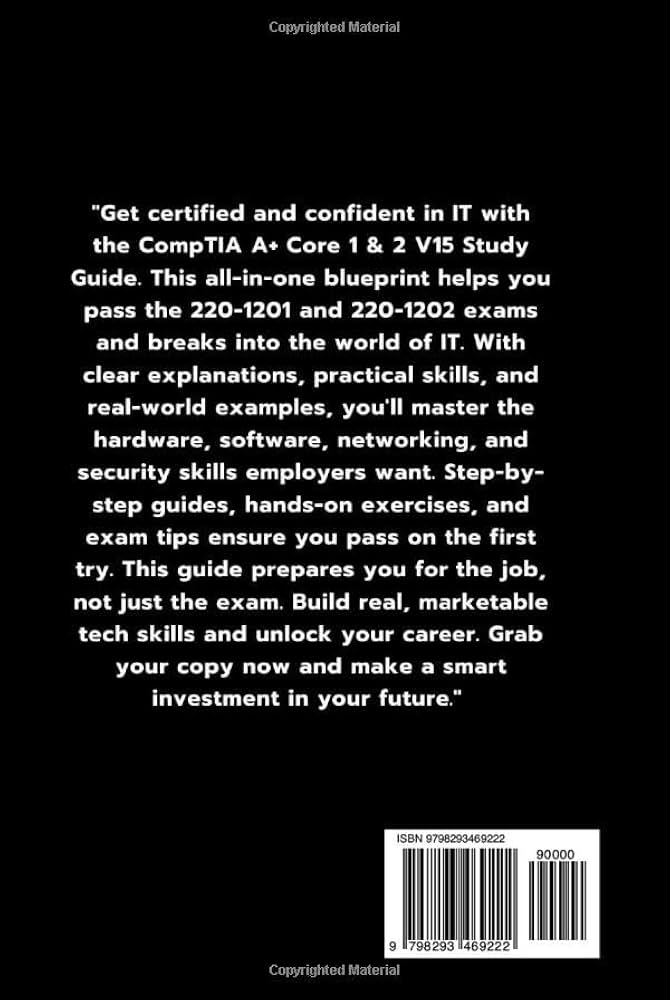 Amazon.com: CompTIA A+ Core 1 & 2 V15 Study Guide: Complete