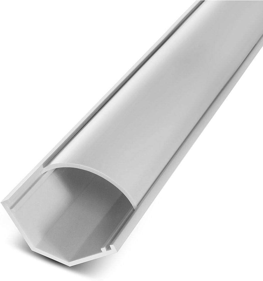 Wire Trak FE0201150CDW Corner Duct Raceway, White 23/16