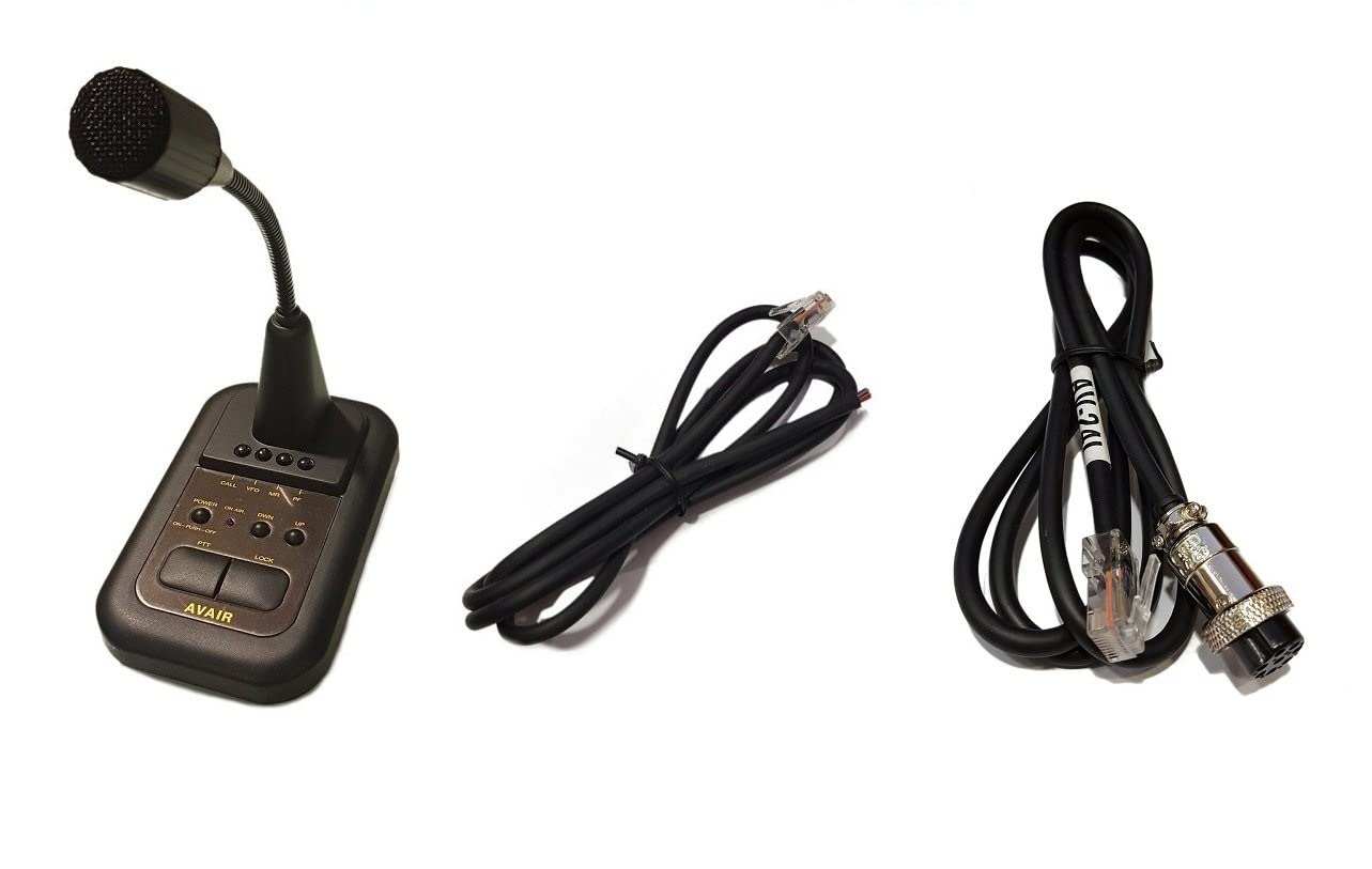 AV-508 MICROFONO DA TAVOLO/BASE ALTA SENSIBILITA' PER ICOM/YAESU/KENWOOD (DM-5000_AV-24S)