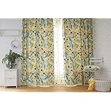 スミノエ(Suminoe) カーテン イエロー 100×200cm 遮光2級 ポポロ V1335 1枚入