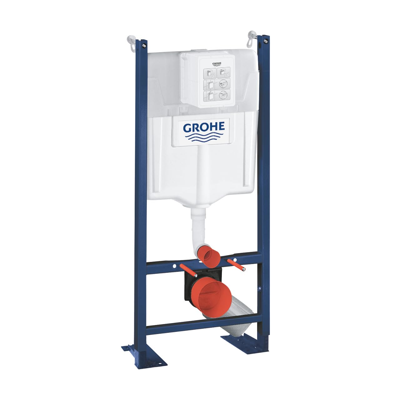 WC Suspendu Pack Complet Accessoires - Pack WC Grohe Bâti autoportant, WC SAT Infinitio sans bride, Plaque chrome, Abattant WC,Cuvette Toilette, Chasse d'eau Wc, Mécanisme