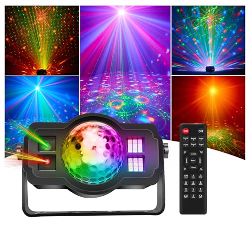 Disco Lights, RGB LED Strobe Lights,Disco Light for Home Parties,Wedding,Bar,DJ,Karaoke,Halloween,Christmas,Festive Gifts,Birthday Party, Disco Ball Party Lights