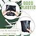 Jgalnim 60 Pack 1 Gallon Nursery Plant Pots,Thickened Flexible Plastic Seedling Pot with Holes,Flower Plant Container for Succulents,Cuttings,Transplanting,Home Garden(Black)