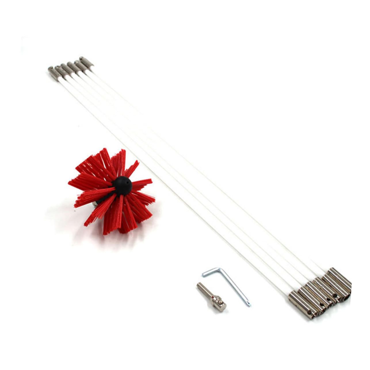 Scovolo per Fumaria in Nailon per Asciugatrice e Stufa | Pulizia Condotti e Canne Interne, Leggero e Facile da Installare, Accessorio per Manutenzione Domestica