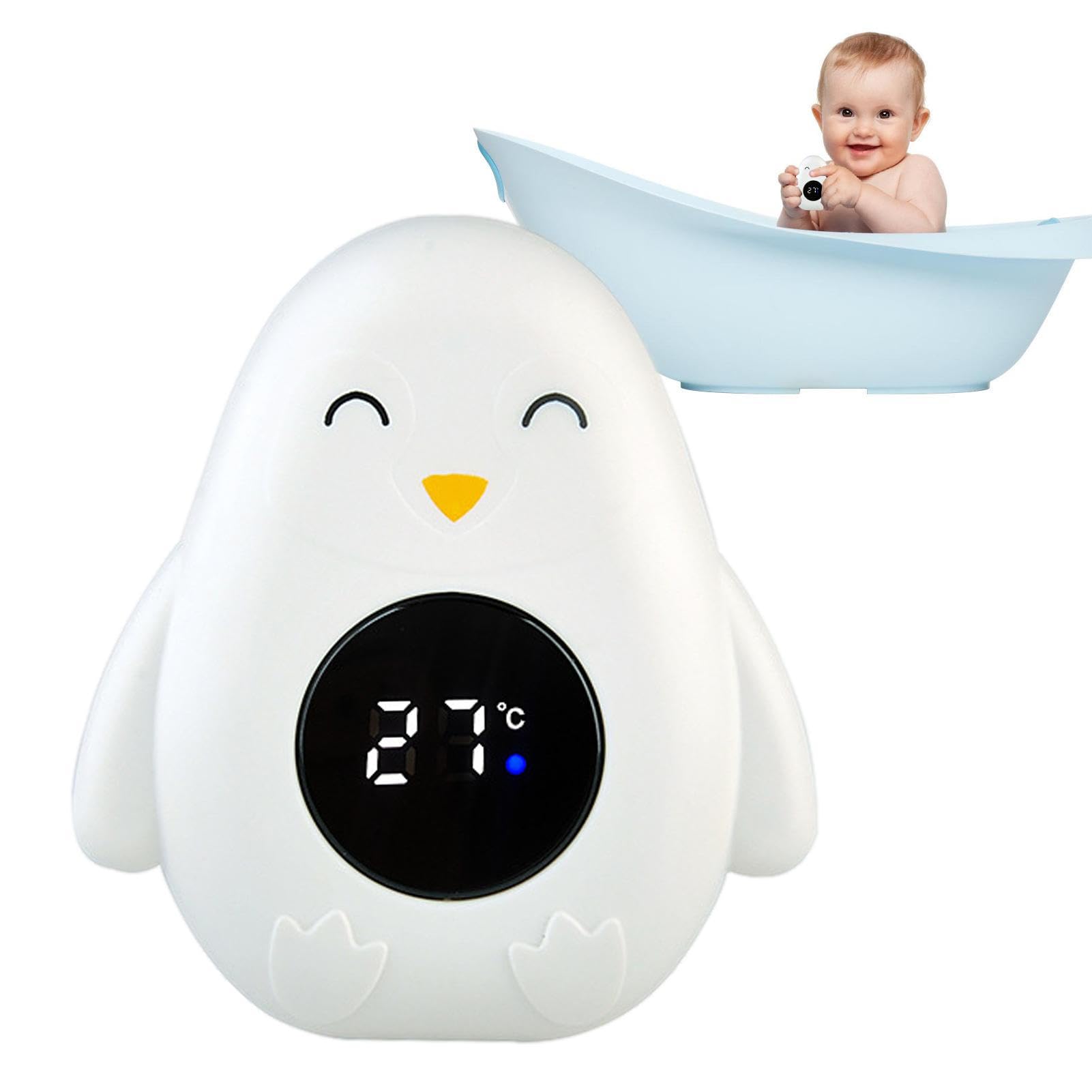 Thermomètre de Bain Numérique Manchot Pour Bébé et Nouveau-né Avec Écran LCD Tactile LED