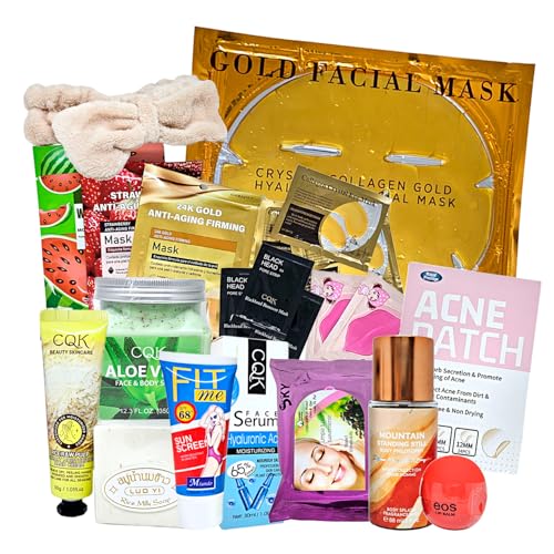 Reviews de Kits del mes. 44 Kit de Skin Care 24 Piezas – Rutina Facial Completa con Mascarillas, Serum, Exfoliante, Hidratación y Protección Solar | Set de Belleza Premium para Rutina Facial