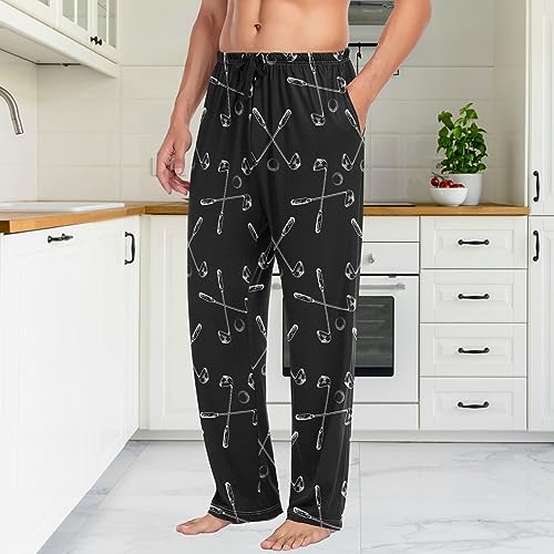 Image of Fisyme Mens Pajama Pants Men's Pajama Bottoms Soft Sleep Lounge Pj Pants