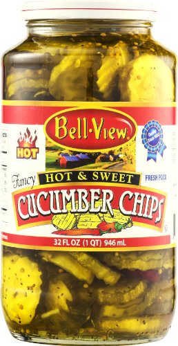 Bell-View Cucumbers Chips Hot & Sweet 32 fl oz