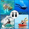 AOOSA Vattentät Mobilväska,2-pack IPX8 Vattentät Torr Telefonväska Med Rep,Universal Waterproof Pouch för iPhone 16 15 14 13 12 Pro XS upp till 7,2" #5