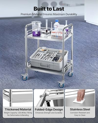 VEVOR Stainless Steel Cart