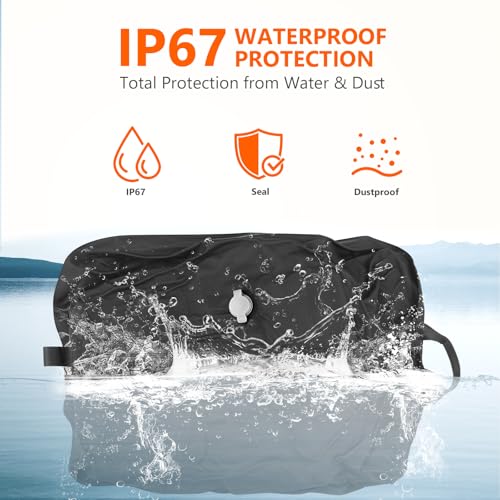 Image of Dobaly 33L Professional Vacuum Bags for Travel with Wireless Pump, IP67 Waterproof Reusable Vacuum Compression Bags for Suitcases and Backpack Space Saver Vacuum Bags for Cloth (1PC+Pump)