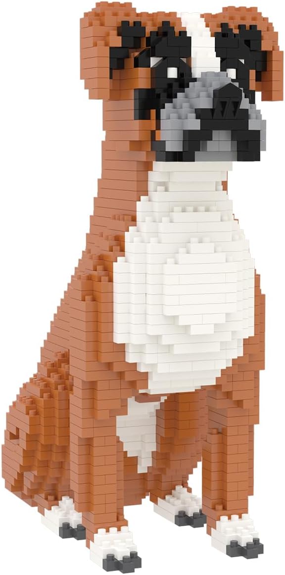 Larcele Micro Dog Building Blocks Mini Pet Building Toy Bricks, 1061 Pieces KLJM-02(Boxer) - Image 5