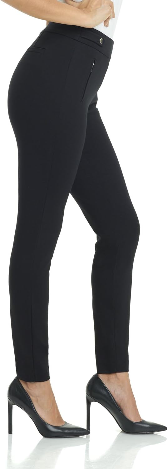 Rekucci Womens Secret Figure Pull-On Stretchy Skinny Office Yoga Dress Pant in Regular/Tall/Petite Sizes - Image 3