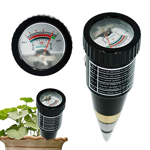 Angela Portable Soil pH and Moisture Meter Gardening Monitor Tool, Care Test Kits for Promote Plant Healthy Growth, for Garden, Field, Lawn, Farm Etc