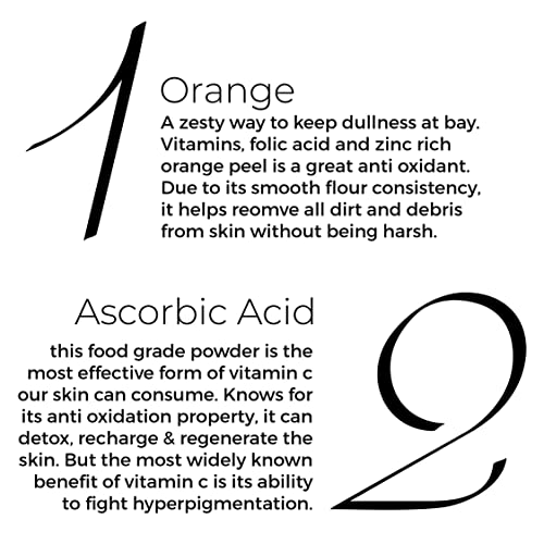 Image of Brillare Vitamin C Powder Face Wash for Glowing, Bright Looking Skin | 100% Natural Orange Powder & Vitamin C | Gentle Exfoliation for Women & Men | Zero Chemicals (Pack of 2)