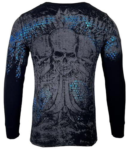 Xtreme Couture by Affliction Men's Thermal Shirt Sherwood