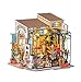 FZ FUTURE Kit di Bambola in Miniatura Fai-da-Te con mobili, Kit di Case Modello in Scala 1:24, Set di Mini casa in Legno, Costruzione Creativa Fatta a Mano Villa Edificio,Emily’s Flower Shop
