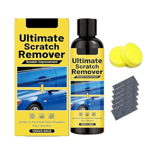 NanoPolix Car Scratch Remover for Vehicles Car Scratch Repair Paste with Applicator Sponge & Microfiber Cloth Scratch Remover for Light Scratches Swirl Marks & Surface Imperfections 100g