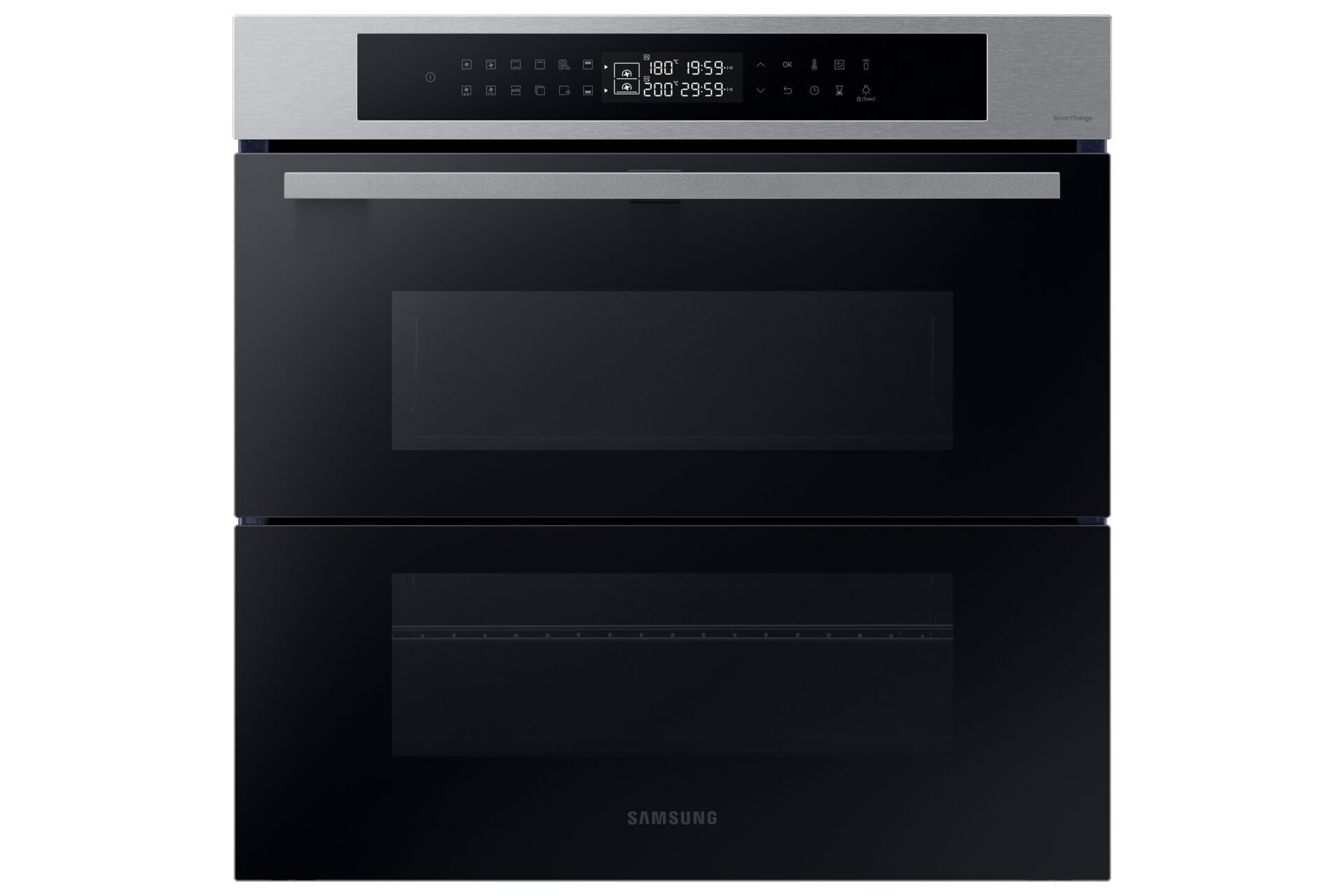 Forno Samsung ad incasso NV7B4340UBS 60 cm 76 l dual cook flex serie 4 doppia porta vapore grill wifi display led inox classe a+