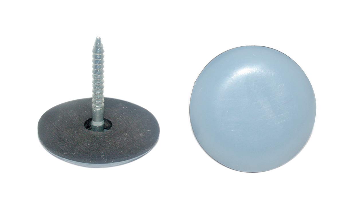 100 Stück Teflon-Möbelgleiter Ø 22 mm mit Nagel, PTFE-Gleiter