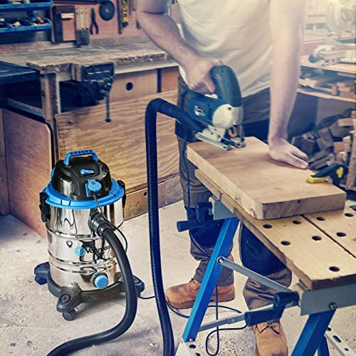 Vacmaster Aspirateur Humide Industriel Vacmaster Aspirateur et aspirateur Humide en Acier Inoxydable 1500W 30 L - Image 6