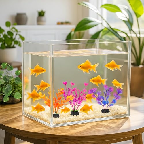 Image of 10Pcs Crested Gecko Tank Accessories, Leaf Shape Bearded Dragon Basking Platform with Suction Cups, Tree Frog Tank and Crested Gecko Accessories