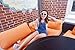 FEISEDY Sunglasses White Oval Clout Goggles for Women Men Retro Round Trendy Rimmed Clueless Costume Frame B2253