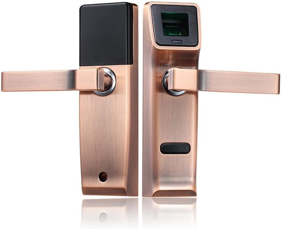 Biometric Electronic Door Lock Fingerprint Password Mechanical Key Digital Code Keyless Lock, right