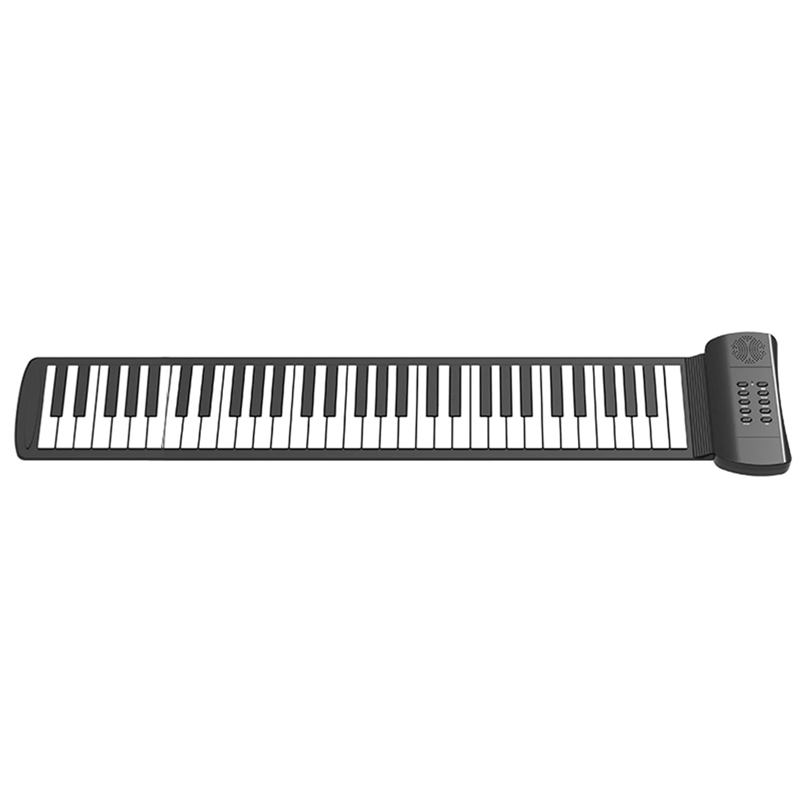 Tastiera per Pianoforte, Tastiera in Silicone per Pianoforte Morbido a 49 Tasti Pianoforte Pieghevole Pianoforte Portatile Pratica Silenziosa per Bambini e Adulti (61 chiavi)